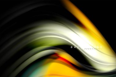 Sıvı sıvı renkler tasarım, renkli mermer veya plastik dalgalı doku arka plan, siyah, iş veya teknoloji sunu veya web broşür için parlak renkli öğeleri kapak tasarımı, duvar kağıdı