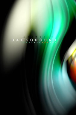 Sıvı sıvı renkler tasarım, renkli mermer veya plastik dalgalı doku arka plan, siyah, iş veya teknoloji sunu veya web broşür için parlak renkli öğeleri kapak tasarımı, duvar kağıdı