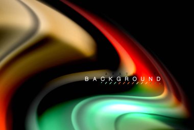 Sıvı sıvı renkler tasarım, renkli mermer veya plastik dalgalı doku arka plan, siyah, iş veya teknoloji sunu veya web broşür için parlak renkli öğeleri kapak tasarımı, duvar kağıdı