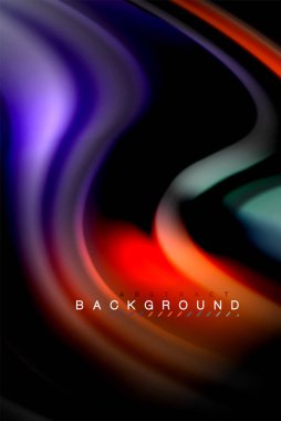 Sıvı sıvı renkler tasarım, renkli mermer veya plastik dalgalı doku arka plan, siyah, iş veya teknoloji sunu veya web broşür için parlak renkli öğeleri kapak tasarımı, duvar kağıdı