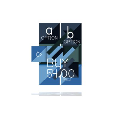 Kare seçeneğinin Infographic afiş. Bilgi ve veri görselleştirme, geometrik tasarım