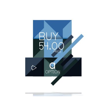 Kare seçeneğinin Infographic afiş. Bilgi ve veri görselleştirme, geometrik tasarım