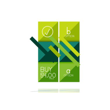 Kare seçeneğinin Infographic afiş. Bilgi ve veri görselleştirme, geometrik tasarım