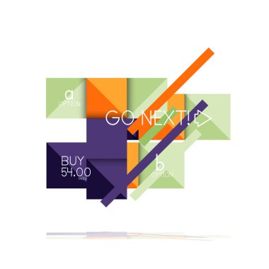 Kare seçeneğinin Infographic afiş. Bilgi ve veri görselleştirme, geometrik tasarım