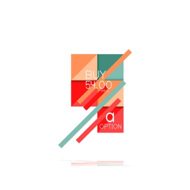 Kare seçeneğinin Infographic afiş. Bilgi ve veri görselleştirme, geometrik tasarım