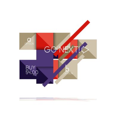 Kare seçeneğinin Infographic afiş. Bilgi ve veri görselleştirme, geometrik tasarım