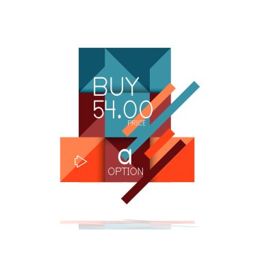 Kare seçeneğinin Infographic afiş. Bilgi ve veri görselleştirme, geometrik tasarım