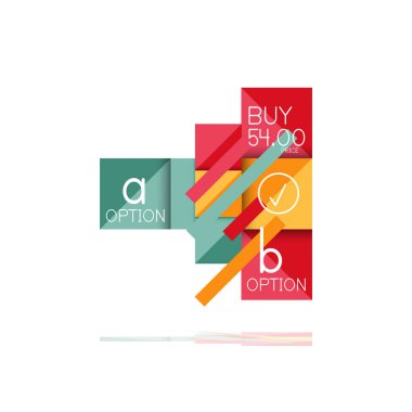 Kare seçeneğinin Infographic afiş. Bilgi ve veri görselleştirme, geometrik tasarım