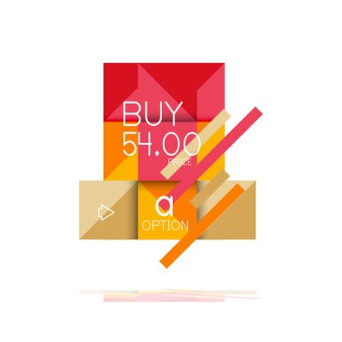 Kare seçeneğinin Infographic afiş. Bilgi ve veri görselleştirme, geometrik tasarım