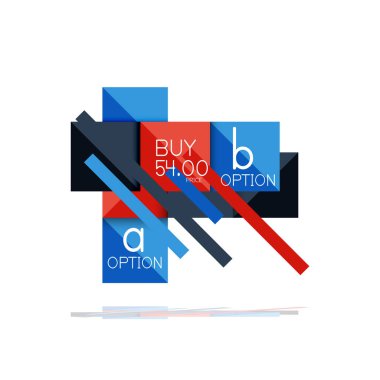 Kare seçeneğinin Infographic afiş. Bilgi ve veri görselleştirme, geometrik tasarım