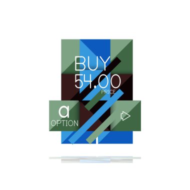 Kare seçeneğinin Infographic afiş. Bilgi ve veri görselleştirme, geometrik tasarım