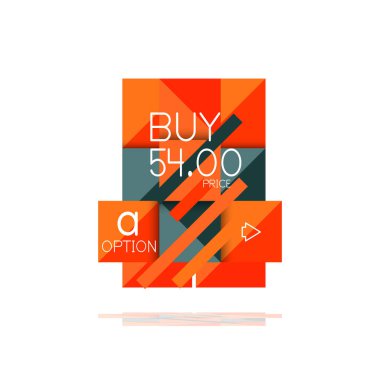 Kare seçeneğinin Infographic afiş. Bilgi ve veri görselleştirme, geometrik tasarım