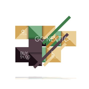 Kare seçeneğinin Infographic afiş. Bilgi ve veri görselleştirme, geometrik tasarım