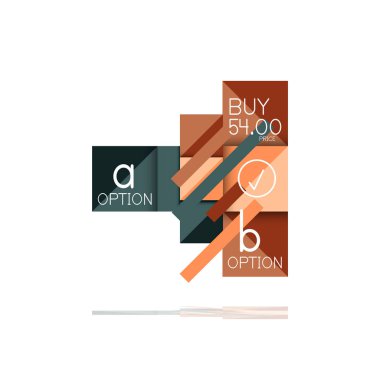 Kare seçeneğinin Infographic afiş. Bilgi ve veri görselleştirme, geometrik tasarım