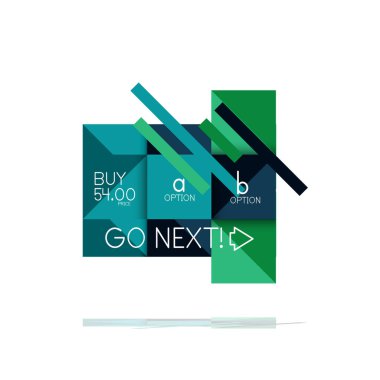 Kare seçeneğinin Infographic afiş. Bilgi ve veri görselleştirme, geometrik tasarım