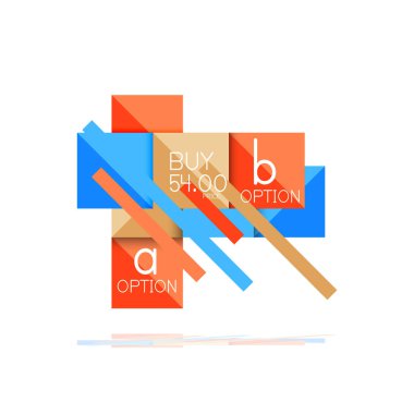 Kare seçeneğinin Infographic afiş. Bilgi ve veri görselleştirme, geometrik tasarım