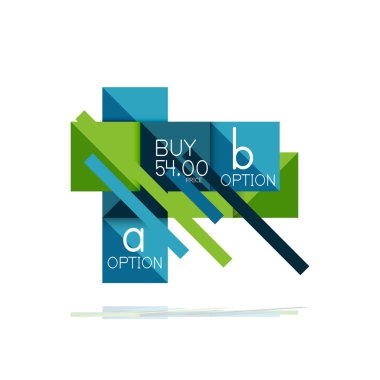 Kare seçeneğinin Infographic afiş. Bilgi ve veri görselleştirme, geometrik tasarım