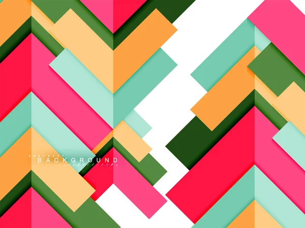 Formas geométricas abstractas multicolores, fondo de geometría para banner web — Vector de stock