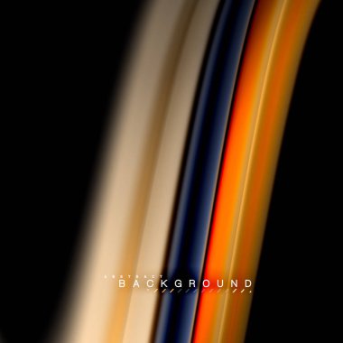 Sıvı karıştırma renkler dalga arka plan tasarlamak vektör. Renkli örgü dalgalar