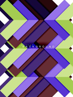 Çok renkli soyut geometrik şekiller, geometri arka plan web afiş için