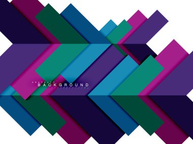 Çok renkli soyut geometrik şekiller, geometri arka plan web afiş için