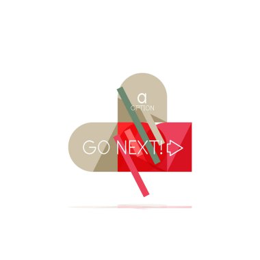 En az daire temiz soyut seçeneği adım Infographic tasarım öğesi, geometrik şekiller - Tur kareler, daireler ve satırları düzeni ile örnek metin