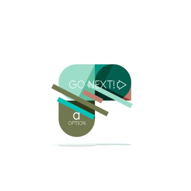 En az daire temiz soyut seçeneği adım Infographic tasarım öğesi, geometrik şekiller - Tur kareler, daireler ve satırları düzeni ile örnek metin