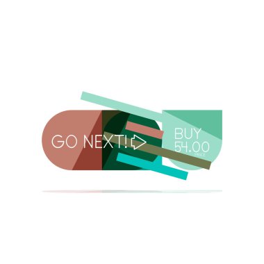 En az daire temiz soyut seçeneği adım Infographic tasarım öğesi, geometrik şekiller - Tur kareler, daireler ve satırları düzeni ile örnek metin