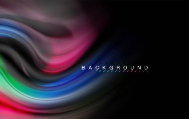 Sıvı sıvı renkler tasarım, renkli mermer veya plastik dalgalı doku arka plan, siyah, iş veya teknoloji sunu veya web broşür için parlak renkli öğeleri kapak tasarımı, duvar kağıdı