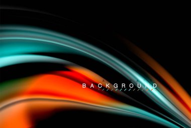 Sıvı sıvı renkler tasarım, renkli mermer veya plastik dalgalı doku arka plan, siyah, iş veya teknoloji sunu veya web broşür için parlak renkli öğeleri kapak tasarımı, duvar kağıdı