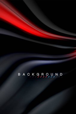 Sıvı sıvı renkler tasarım, renkli mermer veya plastik dalgalı doku arka plan, siyah, iş veya teknoloji sunu veya web broşür için parlak renkli öğeleri kapak tasarımı, duvar kağıdı