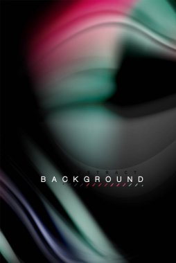 Sıvı sıvı renkler tasarım, renkli mermer veya plastik dalgalı doku arka plan, siyah, iş veya teknoloji sunu veya web broşür için parlak renkli öğeleri kapak tasarımı, duvar kağıdı