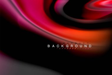 Sıvı sıvı renkler tasarım, renkli mermer veya plastik dalgalı doku arka plan, siyah, iş veya teknoloji sunu veya web broşür için parlak renkli öğeleri kapak tasarımı, duvar kağıdı