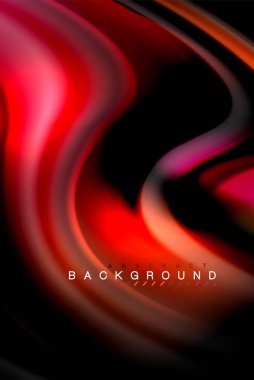 Sıvı sıvı renkler tasarım, renkli mermer veya plastik dalgalı doku arka plan, siyah, iş veya teknoloji sunu veya web broşür için parlak renkli öğeleri kapak tasarımı, duvar kağıdı