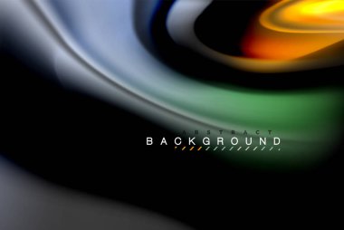 Sıvı sıvı renkler tasarım, renkli mermer veya plastik dalgalı doku arka plan, siyah, iş veya teknoloji sunu veya web broşür için parlak renkli öğeleri kapak tasarımı, duvar kağıdı