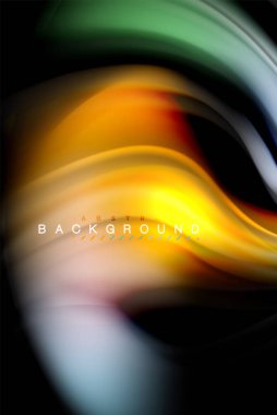 Sıvı sıvı renkler tasarım, renkli mermer veya plastik dalgalı doku arka plan, siyah, iş veya teknoloji sunu veya web broşür için parlak renkli öğeleri kapak tasarımı, duvar kağıdı