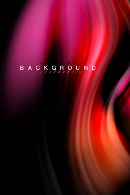 Sıvı sıvı renkler tasarım, renkli mermer veya plastik dalgalı doku arka plan, siyah, iş veya teknoloji sunu veya web broşür için parlak renkli öğeleri kapak tasarımı, duvar kağıdı