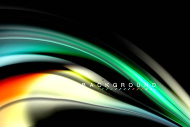 Sıvı sıvı renkler tasarım, renkli mermer veya plastik dalgalı doku arka plan, siyah, iş veya teknoloji sunu veya web broşür için parlak renkli öğeleri kapak tasarımı, duvar kağıdı