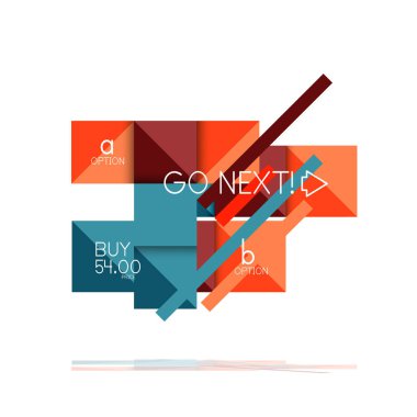 Kare seçeneğinin Infographic afiş. Bilgi ve veri görselleştirme, geometrik tasarım