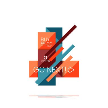 Kare seçeneğinin Infographic afiş. Bilgi ve veri görselleştirme, geometrik tasarım