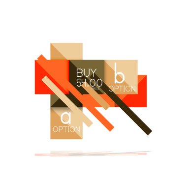 Kare seçeneğinin Infographic afiş. Bilgi ve veri görselleştirme, geometrik tasarım