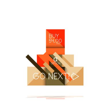 Kare seçeneğinin Infographic afiş. Bilgi ve veri görselleştirme, geometrik tasarım