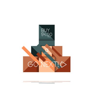 Kare seçeneğinin Infographic afiş. Bilgi ve veri görselleştirme, geometrik tasarım