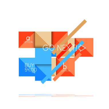 Kare seçeneğinin Infographic afiş. Bilgi ve veri görselleştirme, geometrik tasarım