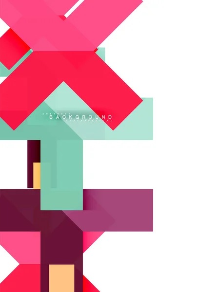 Formas geométricas abstractas multicolores, fondo de geometría para banner web — Archivo Imágenes Vectoriales