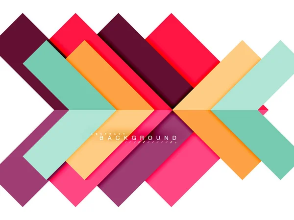 Πολύχρωμα γεωμετρικά σχήματα αφηρημένα, γεωμετρία παρασκηνίου για web banner — Διανυσματικό Αρχείο