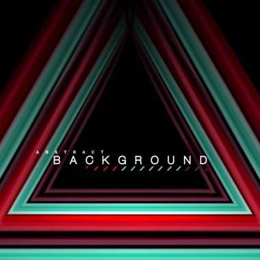 Sıvı çok renkli çizgilerle oluşturulan geometrik şekiller