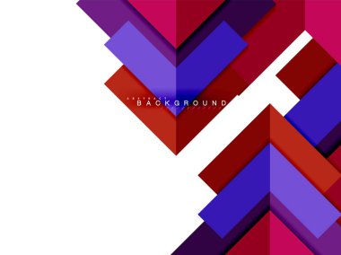 Çok renkli soyut geometrik şekiller, geometri arka plan web afiş için