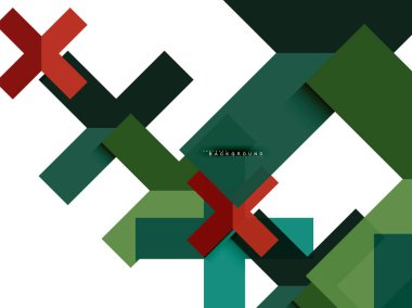 Çok renkli soyut geometrik şekiller, geometri arka plan web afiş için