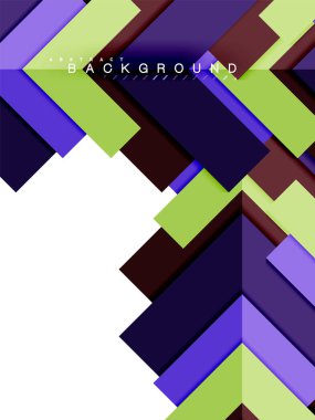 Çok renkli soyut geometrik şekiller, geometri arka plan web afiş için